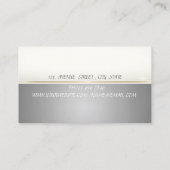 Modern stijlvolle luxe Professional Visitekaartje (Achterkant)