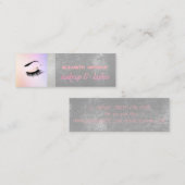 Modern Stijlvolle Professiona, Lashes Mini Visitekaartje (Voorkant / Achterkant)