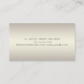 Modern stijlvolle professional, oog, lips visitekaartje (Achterkant)