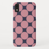 Modern Stijlvolle Roze Polka Dot Case-Mate iPhone Case (Achterkant)