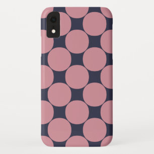 Modern Stijlvolle Roze Polka Dot iPhone XR Hoesje