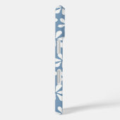 Modern stoffig blauw chique meisjesbloempatroon Case-Mate iPhone case (Achterkant / Rechts)