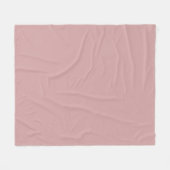 Modern stoffig roos roze Plain Solid Kleur Fleece Deken (Voorkant (Horizontaal))