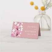 Modern stoffig Roos Transparant Bloemen Huwelijk (Achterkant)