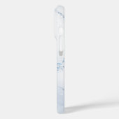 Modern Stone Dusty Blue Marble Case-Mate iPhone Case (Achterkant / Links)