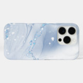 Modern Stone Dusty Blue Marble Case-Mate iPhone Case (Achterkant (horizontaal))