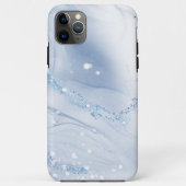 Modern Stone Dusty Blue Marble Case-Mate iPhone Case (Achterkant)