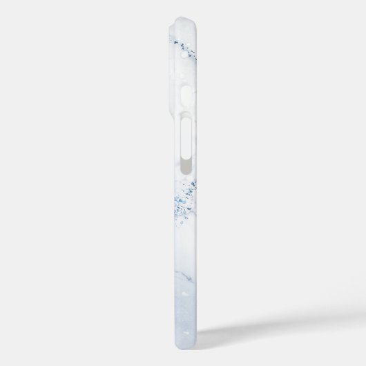 Modern Stone Dusty Blue Marble Case-Mate iPhone Case (Achterkant / Links)