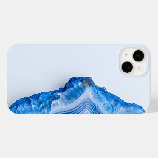 Modern Stone Dusty Blue Marble Case-Mate iPhone Case (Achterkant (horizontaal))