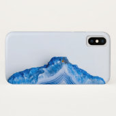 Modern Stone Dusty Blue Marble Case-Mate iPhone Case (Achterkant (horizontaal))