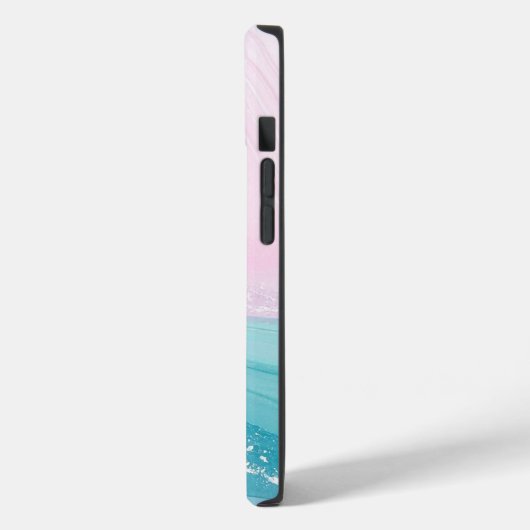 Modern Stone Dusty Blue Marble Case-Mate iPhone Case (Achterkant / Links)