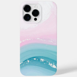 Modern Stone Dusty Blue Marble Case-Mate iPhone 14 Pro Max Hoesje