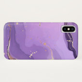 Modern Stone Dusty Blue Marble Case-Mate iPhone Case (Achterkant (horizontaal))