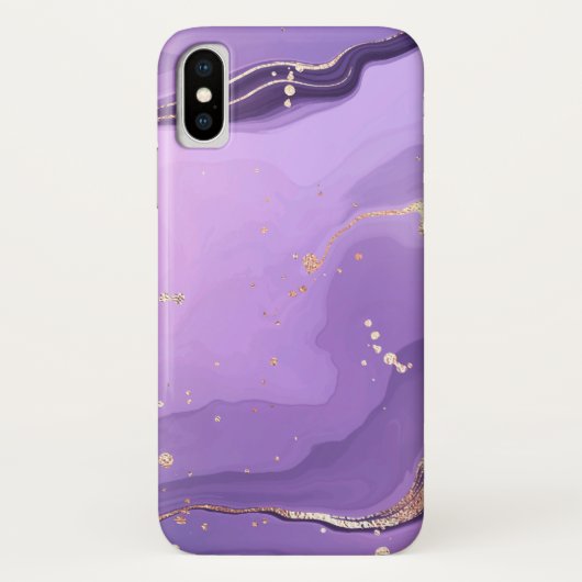 Modern Stone Dusty Blue Marble Case-Mate iPhone Case (Achterkant)