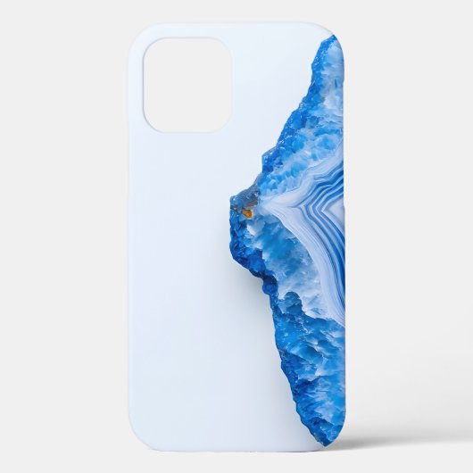 Modern Stone Dusty Blue Marble Case-Mate iPhone Case (Achterkant)