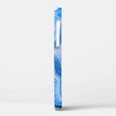 Modern Stone Dusty Blue Marble Case-Mate iPhone Case (Achterkant / Links)