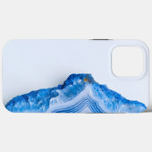 Modern Stone Dusty Blue Marble Case-Mate iPhone Case (Achterkant (horizontaal))
