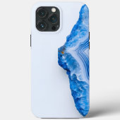 Modern Stone Dusty Blue Marble Case-Mate iPhone Case (Achterkant)