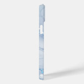 Modern Stone Dusty Blue Marble Case-Mate iPhone Case (Achterkant / Rechts)