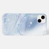 Modern Stone Dusty Blue Marble Case-Mate iPhone Case (Achterkant (horizontaal))