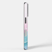 Modern Stone Dusty Blue Marble Case-Mate iPhone Case (Achterkant / Rechts)