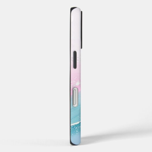 Modern Stone Dusty Blue Marble Case-Mate iPhone Case (Achterkant / Rechts)