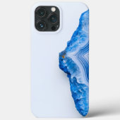 Modern Stone Dusty Blue Marble Case-Mate iPhone Case (Achterkant)