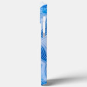 Modern Stone Dusty Blue Marble Case-Mate iPhone Case (Achterkant / Links)