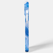 Modern Stone Dusty Blue Marble Case-Mate iPhone Case (Achterkant / Links)