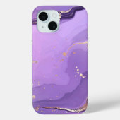 Modern Stone Dusty Blue Marble Case-Mate iPhone Case (Achterkant)