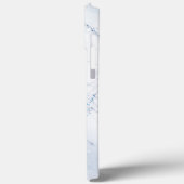 Modern Stone Dusty Blue Marble Case-Mate iPhone Case (Achterkant / Links)
