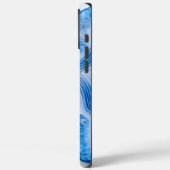 Modern Stone Dusty Blue Marble Case-Mate iPhone Case (Achterkant / Links)