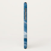 Modern Stone Dusty Blue Marble Case-Mate iPhone Case (Achterkant/links)