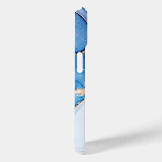 Modern Stone Dusty Blue Marble Case-Mate iPhone Case (Achterkant / Rechts)