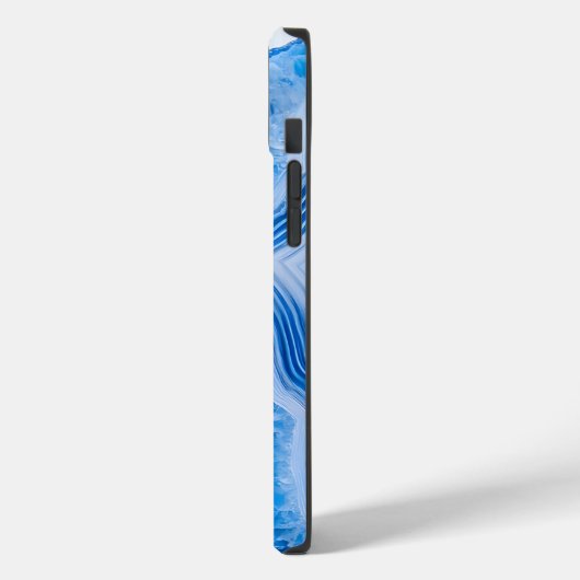 Modern Stone Dusty Blue Marble Case-Mate iPhone Case (Achterkant / Links)