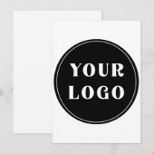 Modern, Strak, stijlvol & Aanpasbaar Bedankkaart (Voorkant / Achterkant)