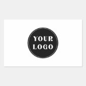 Modern, Strak, stijlvol, & Aanpasbaar Rechthoekige Sticker (Voorkant)