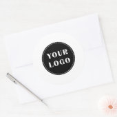 Modern, Strak, stijlvol & Aanpasbaar Ronde Sticker (Envelop)