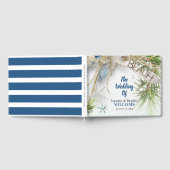 Modern strand thema bruiloft gastenboek (Volledig)