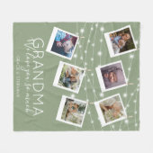 Modern String Lights Photo Collage Fleece Blanket Deken (Voorkant (Horizontaal))