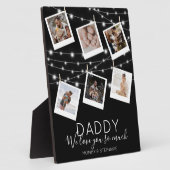 Modern String Lights Photo Collage Fotoplaat (Zijkant)