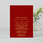 Modern String Lights Wedding Real Folie Uitnodiging (Staand Voorkant)