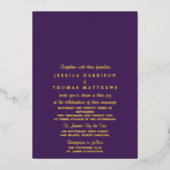 Modern String Lights Wedding Real Folie Uitnodiging (Voorkant)