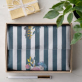 Modern Stripe Bloempatroon Tissuepapier (Geschenk)