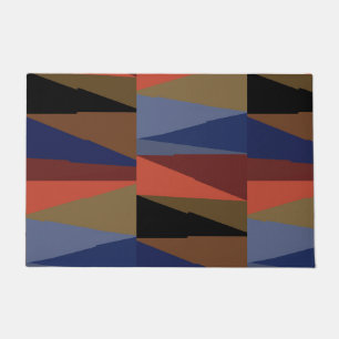 Modern Stripe Kleurrijke Regenboog driehoek patroo Deurmat