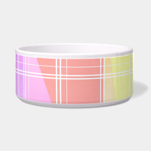 Modern Stripe Kleurrijke Regenboog driehoek patroo Voerbakje