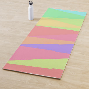 Modern Stripe Kleurrijke Regenboog driehoek patroo Yogamat