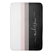 Modern Stripe Personaliseer kleurenblok Badmat (Voorkant Verticaal)