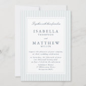 Modern Striped Wedding Invitation Geometric Frame (Devant)