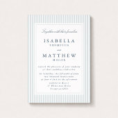 Modern Striped Wedding Invitation Geometric Frame